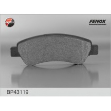 BP43119 FENOX Комплект тормозных колодок, дисковый тормоз