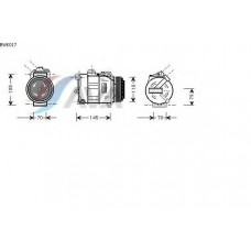 BWK017 AVA Компрессор, кондиционер