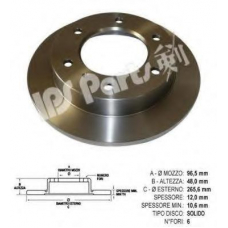 IBP-1900 IPS Parts Тормозной диск