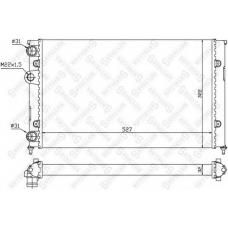 10-26413-SX STELLOX Радиатор, охлаждение двигателя