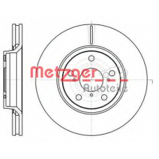 61121.10 METZGER Тормозной диск