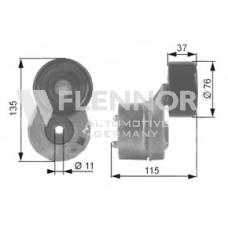 FS23960 FLENNOR Натяжной ролик, поликлиновой  ремень