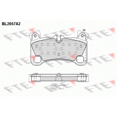 BL2057A2 FTE Комплект тормозных колодок, дисковый тормоз
