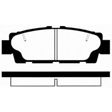 J PP-265AF JAPANPARTS Комплект тормозных колодок, дисковый тормоз