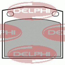 LP118 DELPHI Комплект тормозных колодок, дисковый тормоз