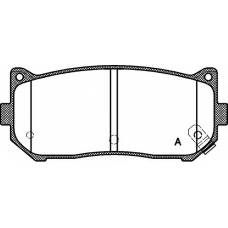 BPA0649.02 OPEN PARTS Комплект тормозных колодок, дисковый тормоз