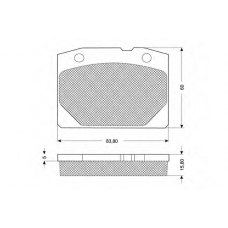 PF1031 PROCODIS FRANCE Комплект тормозных колодок, дисковый тормоз