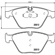 8DB 355 015-391 HELLA PAGID Комплект тормозных колодок, дисковый тормоз