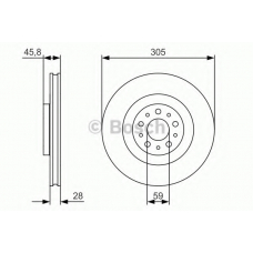 0 986 479 736 BOSCH Тормозной диск