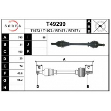 T49299 EAI Приводной вал