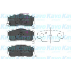 KBP-1501 KAVO PARTS Комплект тормозных колодок, дисковый тормоз