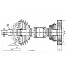 AW1531006 AYWIPARTS Приводной вал