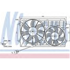 85643 NISSENS Вентилятор, охлаждение двигателя
