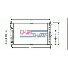 5303501 KUHLER SCHNEIDER Радиатор, охлаждение двигател