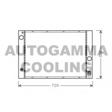 103394 AUTOGAMMA Радиатор, охлаждение двигателя
