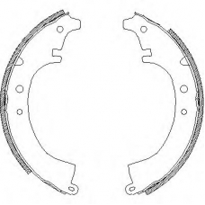 Z4087.00 WOKING Комплект тормозных колодок