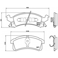 P 07 004 BREMBO Комплект тормозных колодок, дисковый тормоз