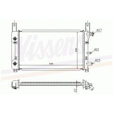 62122A NISSENS Радиатор, охлаждение двигателя