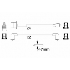 0 986 356 954 BOSCH Комплект проводов зажигания