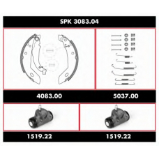 SPK 3083.04 ROADHOUSE Комплект тормозов, барабанный тормозной механизм