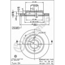 BS 8277 BRECO Тормозной диск