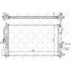 10-26046-SX STELLOX Радиатор, охлаждение двигателя