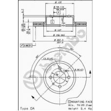 09.5215.10 BREMBO Тормозной диск