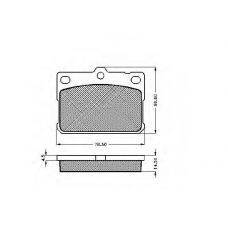 30311 SPIDAN Комплект тормозных колодок, дисковый тормоз
