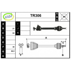 TR306 SERA Приводной вал