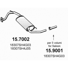 15.9001 ASSO Труба выхлопного газа