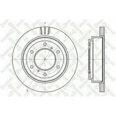 6020-3041V-SX STELLOX Тормозной диск