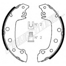 088.204 TRUSTING Комплект тормозных колодок