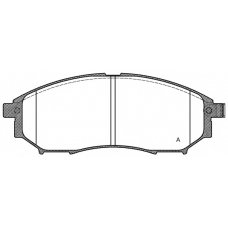 BPA0852.14 OPEN PARTS Комплект тормозных колодок, дисковый тормоз