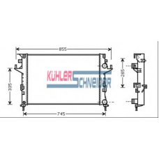 0900021 KUHLER SCHNEIDER Радиатор, охлаждение двигател