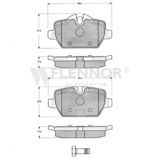 FB210683 FLENNOR Комплект тормозных колодок, дисковый тормоз
