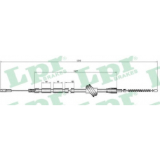 C0043B LPR Трос, стояночная тормозная система