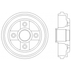 MBD199 MINTEX Тормозной барабан