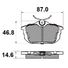NP2041 NATIONAL Комплект тормозных колодок, дисковый тормоз