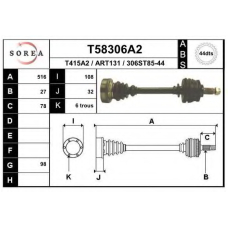 T58306A2 EAI Приводной вал