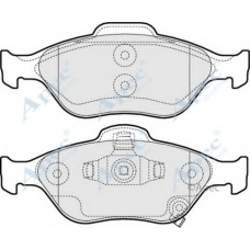 PAD1543 APEC Комплект тормозных колодок, дисковый тормоз