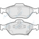 PAD1543 APEC Комплект тормозных колодок, дисковый тормоз