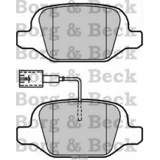 BBP2312 BORG & BECK Комплект тормозных колодок, дисковый тормоз