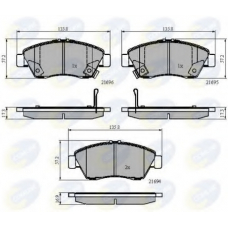 CBP32009 COMLINE Комплект тормозных колодок, дисковый тормоз