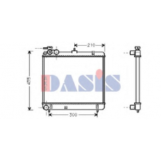 560350N AKS DASIS Радиатор, охлаждение двигателя