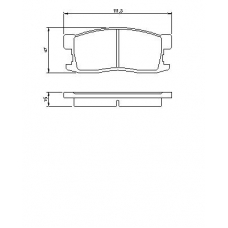 0 986 493 670 BOSCH Комплект тормозных колодок, дисковый тормоз