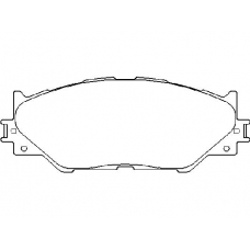 P 83 074 BREMBO Комплект тормозных колодок, дисковый тормоз