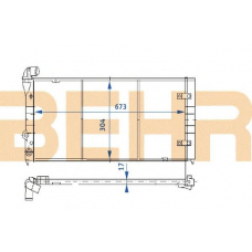 2110212 BEHR Radiator