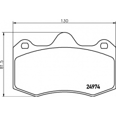 8DB 355 015-111 HELLA PAGID Комплект тормозных колодок, дисковый тормоз