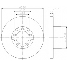 8DD 355 102-471 HELLA PAGID Тормозной диск