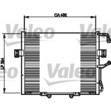 814250 VALEO Конденсатор, кондиционер